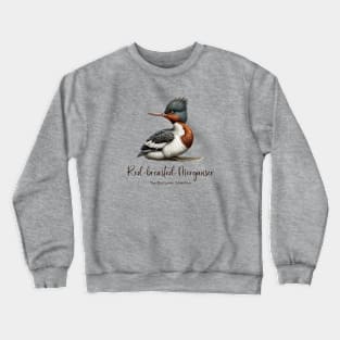 Red-breasted Merganser - The Bird Lover Collection Crewneck Sweatshirt